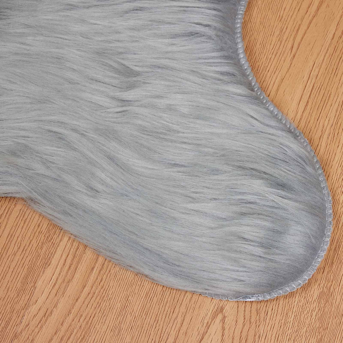 Fuskobbel lammeskindstæppe TAFALLA Grå 80 x 120 cm Polyester