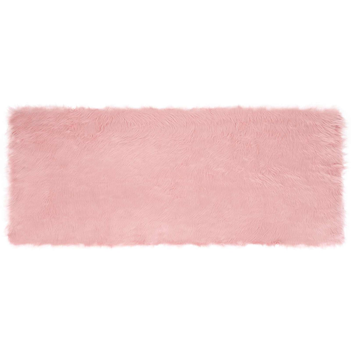 Fuskobbel lammeskindstæppe TAFALLA Lyserød 80 x 200 cm
