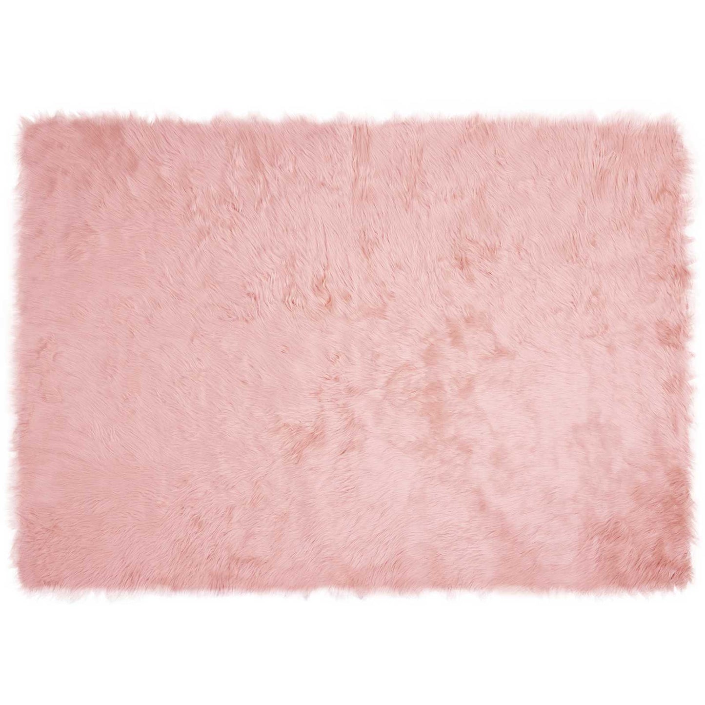 Fuskobbel lammeskindstæppe TAFALLA Lyserød 140 x 200 cm