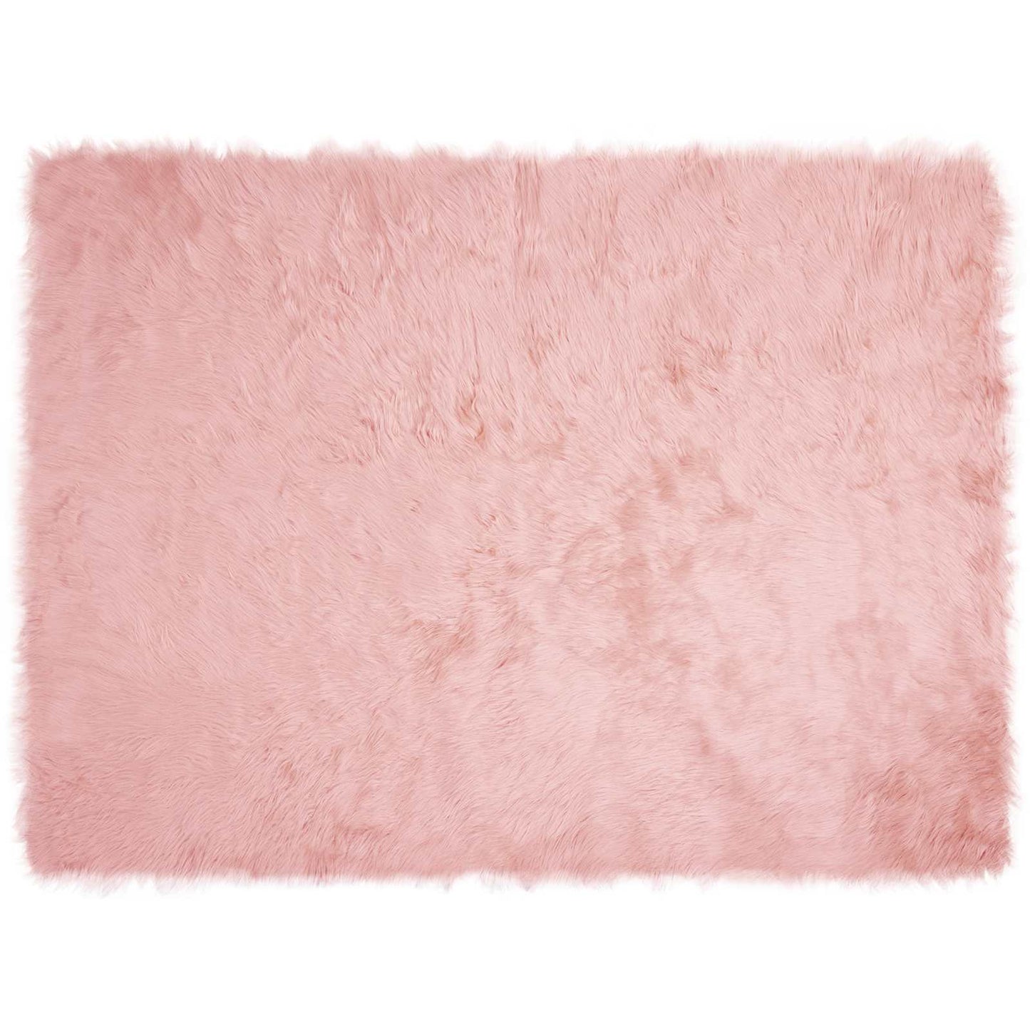 Fuskobbel lammeskindstæppe TAFALLA Lyserød 160 x 230 cm