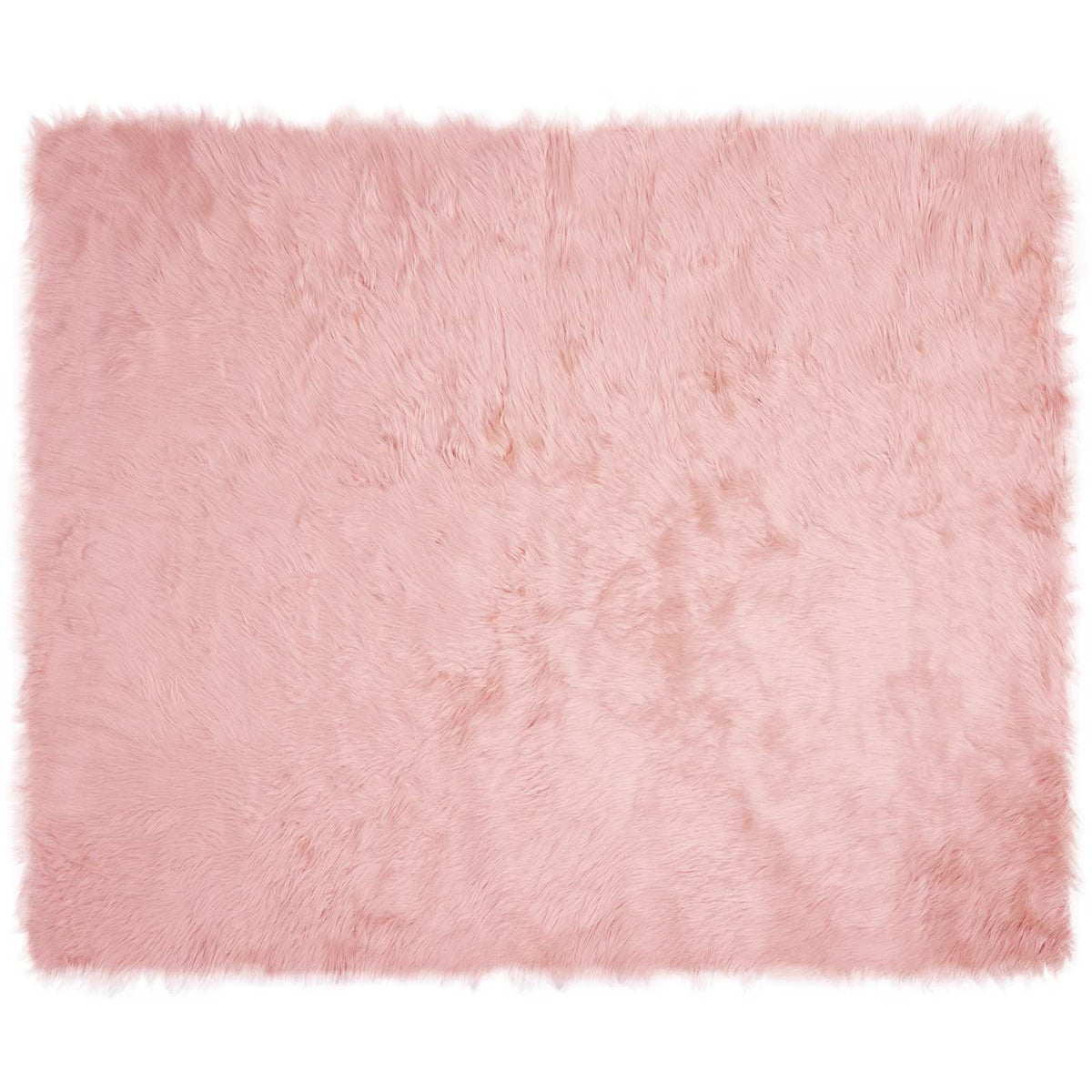 Fuskobbel lammeskindstæppe TAFALLA Lyserød 200 x 280 cm