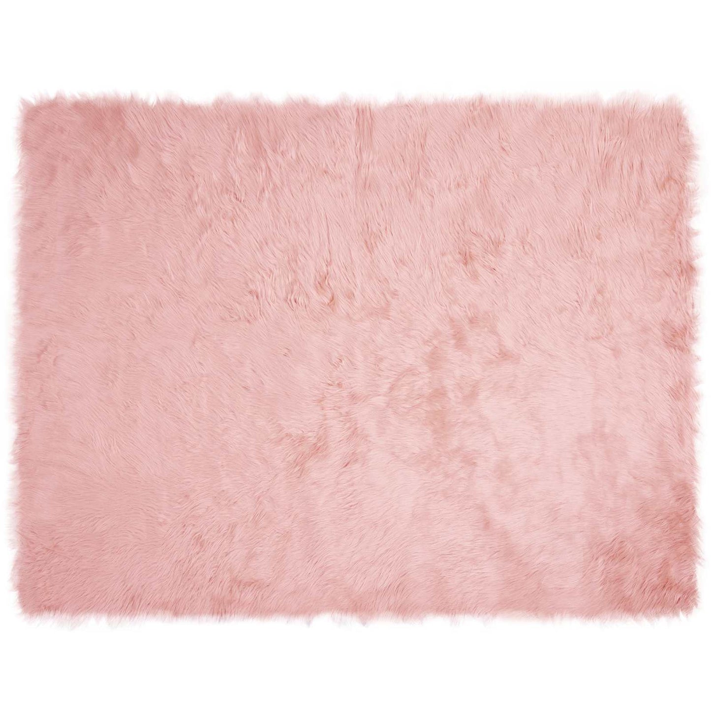 Fuskobbel lammeskindstæppe TAFALLA Lyserød 240 x 340 cm