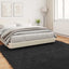Fuskobbel lammeskindstæppe TAFALLA Sort 200 x 200 cm Polyester