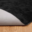 Fuskobbel lammeskindstæppe TAFALLA Sort Ø 200 cm Polyester
