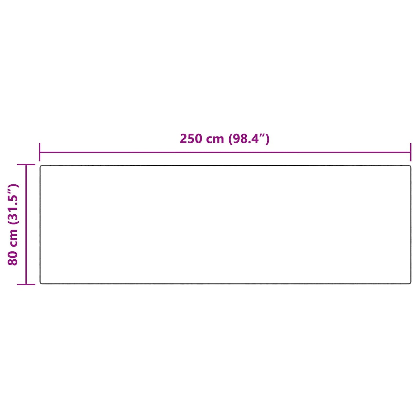 Fuskobbel lammeskindstæppe TAFALLA Antracit 80 x 250 cm
