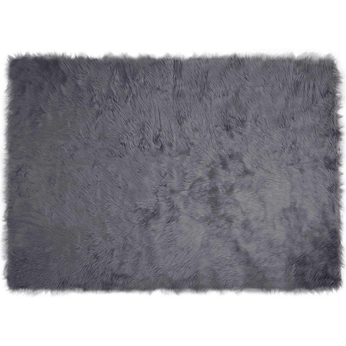Fuskobbel lammeskindstæppe TAFALLA Antracit 140 x 200 cm