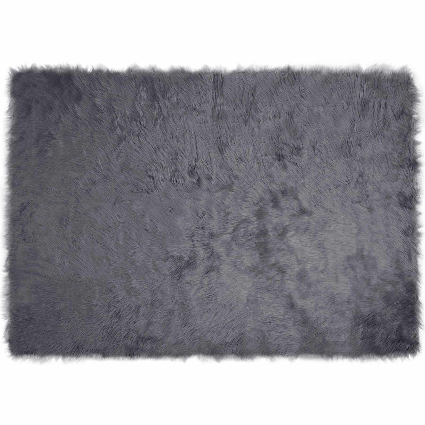 Fuskobbel lammeskindstæppe TAFALLA Antracit 160 x 230 cm