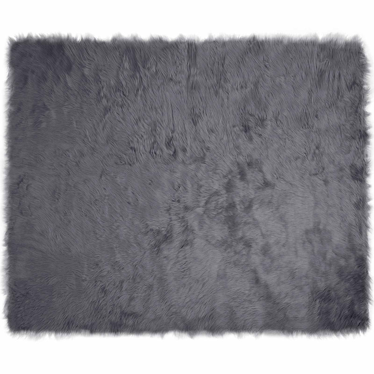 Fuskobbel lammeskindstæppe TAFALLA Antracit 240 x 340 cm