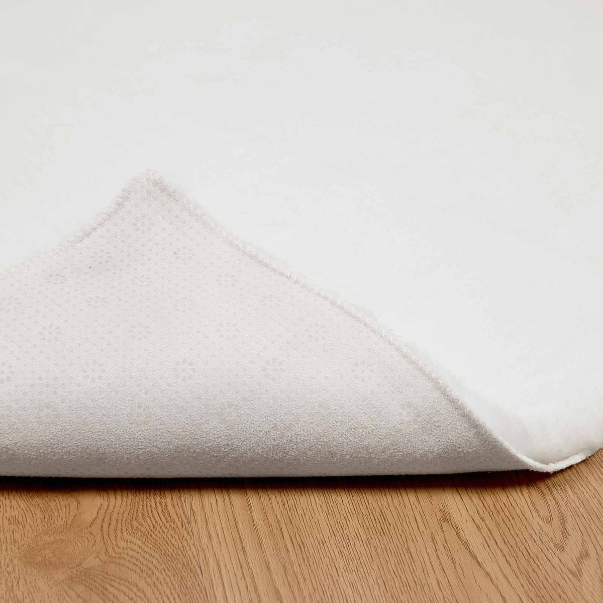 Skridsikker tæppe af kunstig kaninpels OLITE Hvid 60 x 110 cm