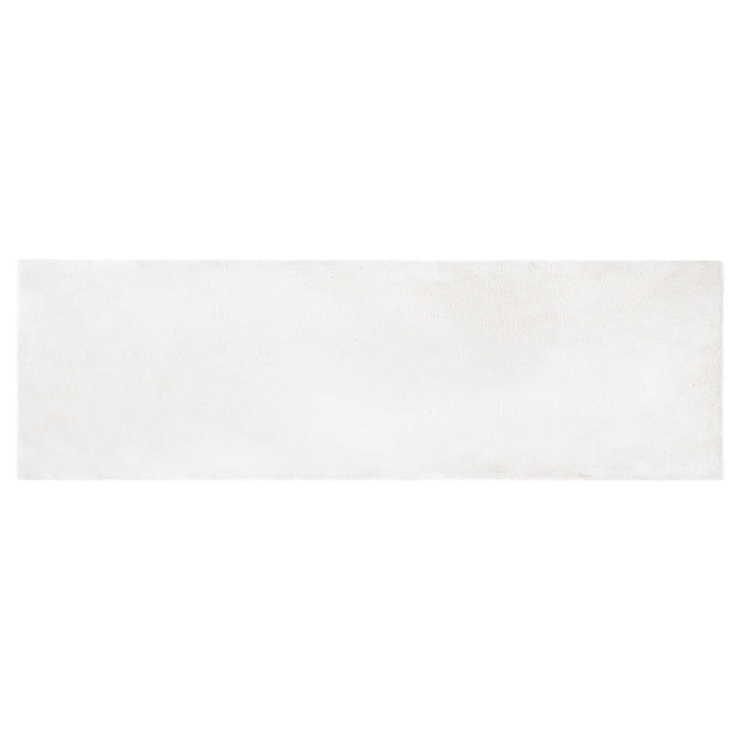Skridsikker tæppe af kunstig kaninpels OLITE Hvid 80 x 250 cm