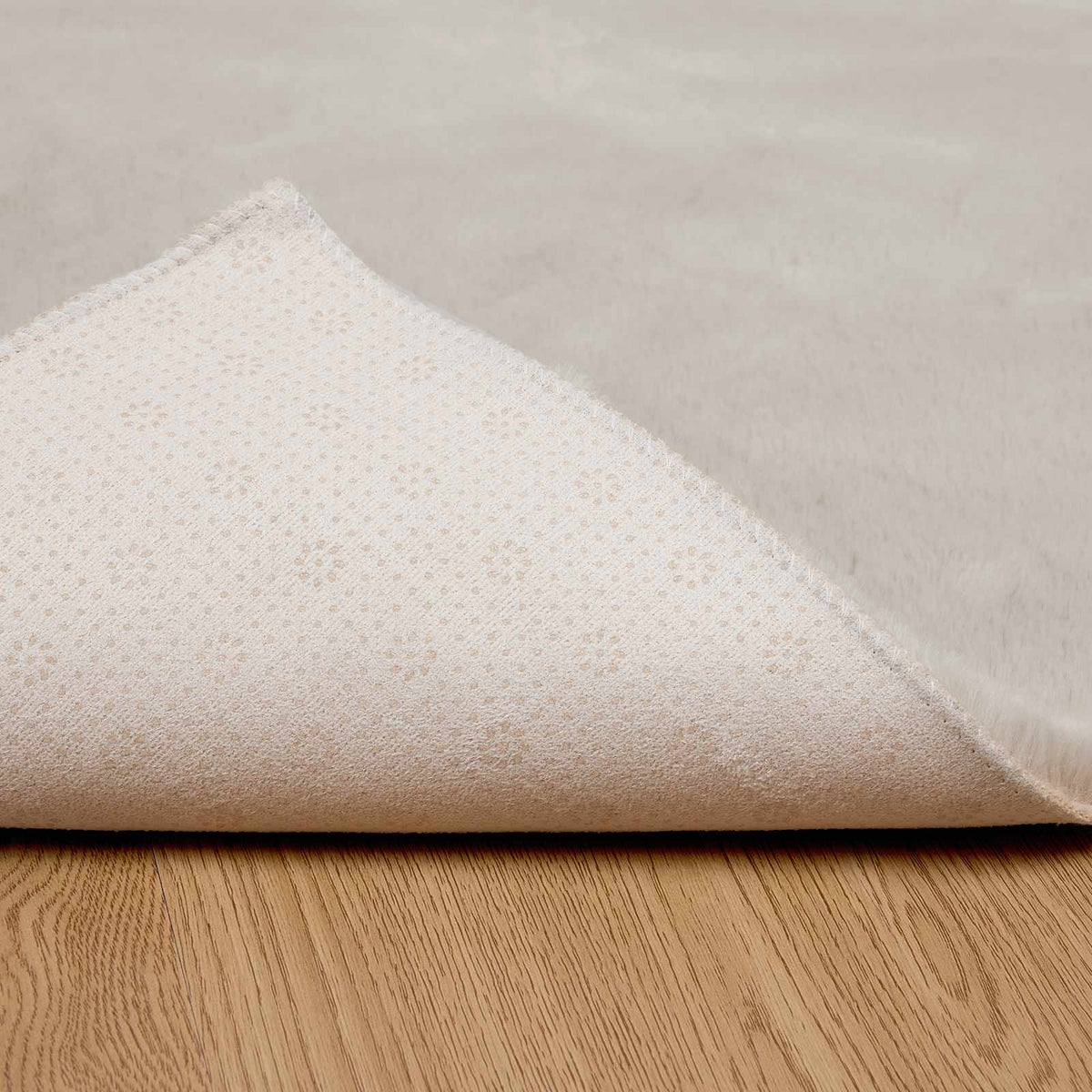Skridsikker tæppe af kunstig kaninpels OLITE Beige 60 x 110 cm