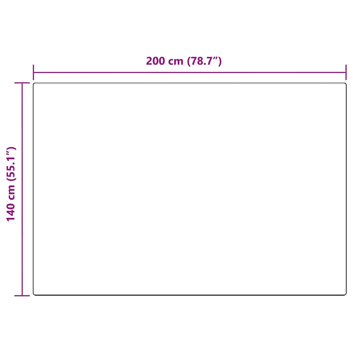 Skridsikker tæppe af kunstig kaninpels OLITE Beige 140 x 200 cm