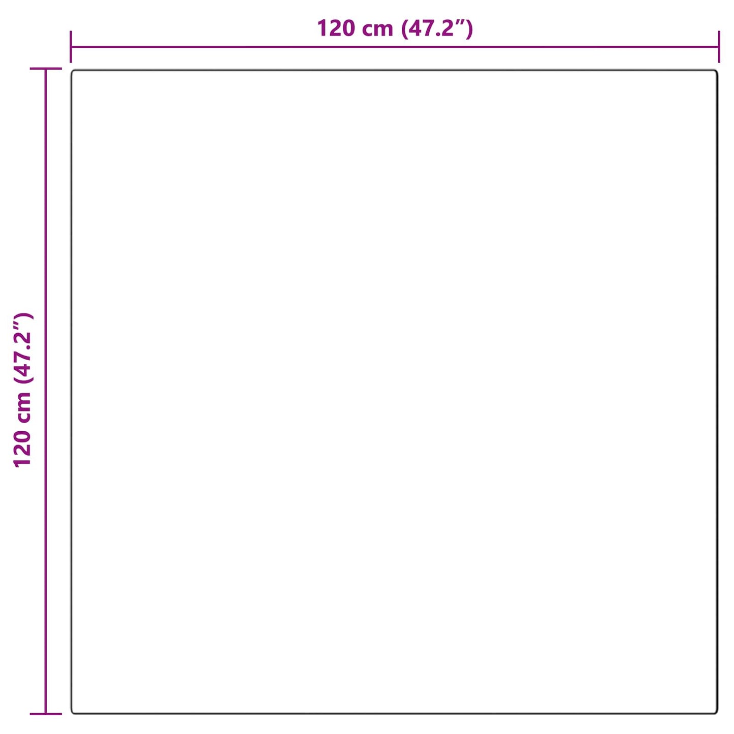 Skridsikker tæppe af kunstig kaninpels OLITE Beige 120 x 120 cm