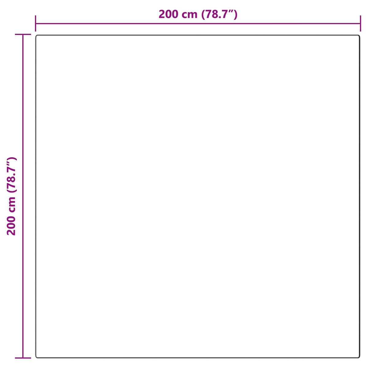 Skridsikker tæppe af kunstig kaninpels OLITE Beige 200 x 200 cm