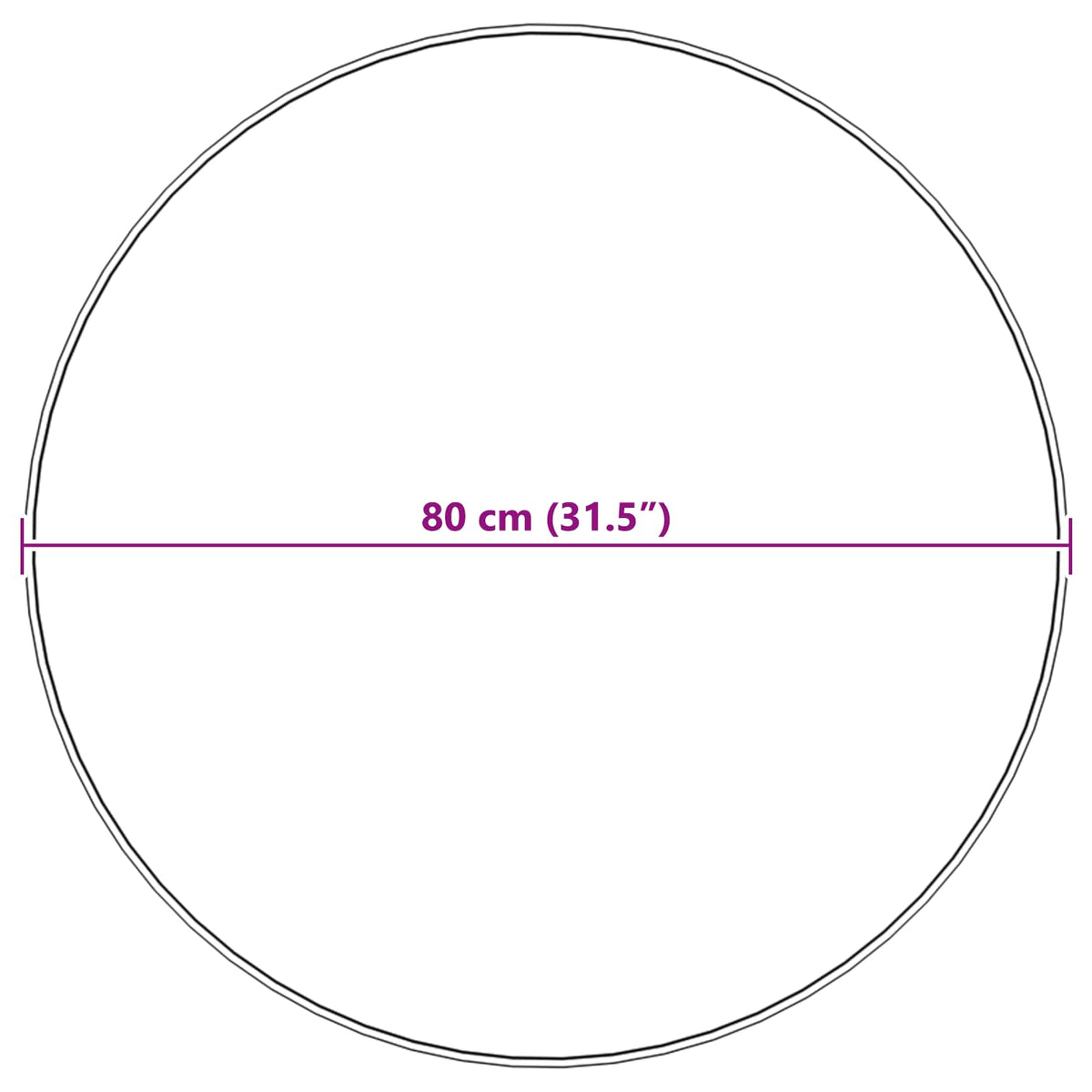Skridsikker tæppe af kunstig kaninpels OLITE Beige Ø 80 cm