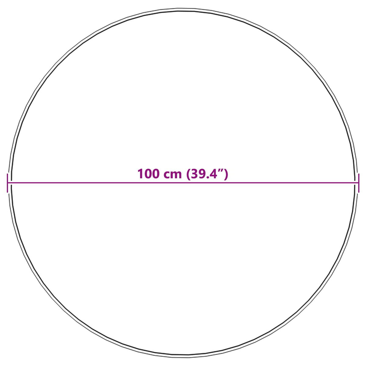 Skridsikker tæppe af kunstig kaninpels OLITE Beige Ø 100 cm