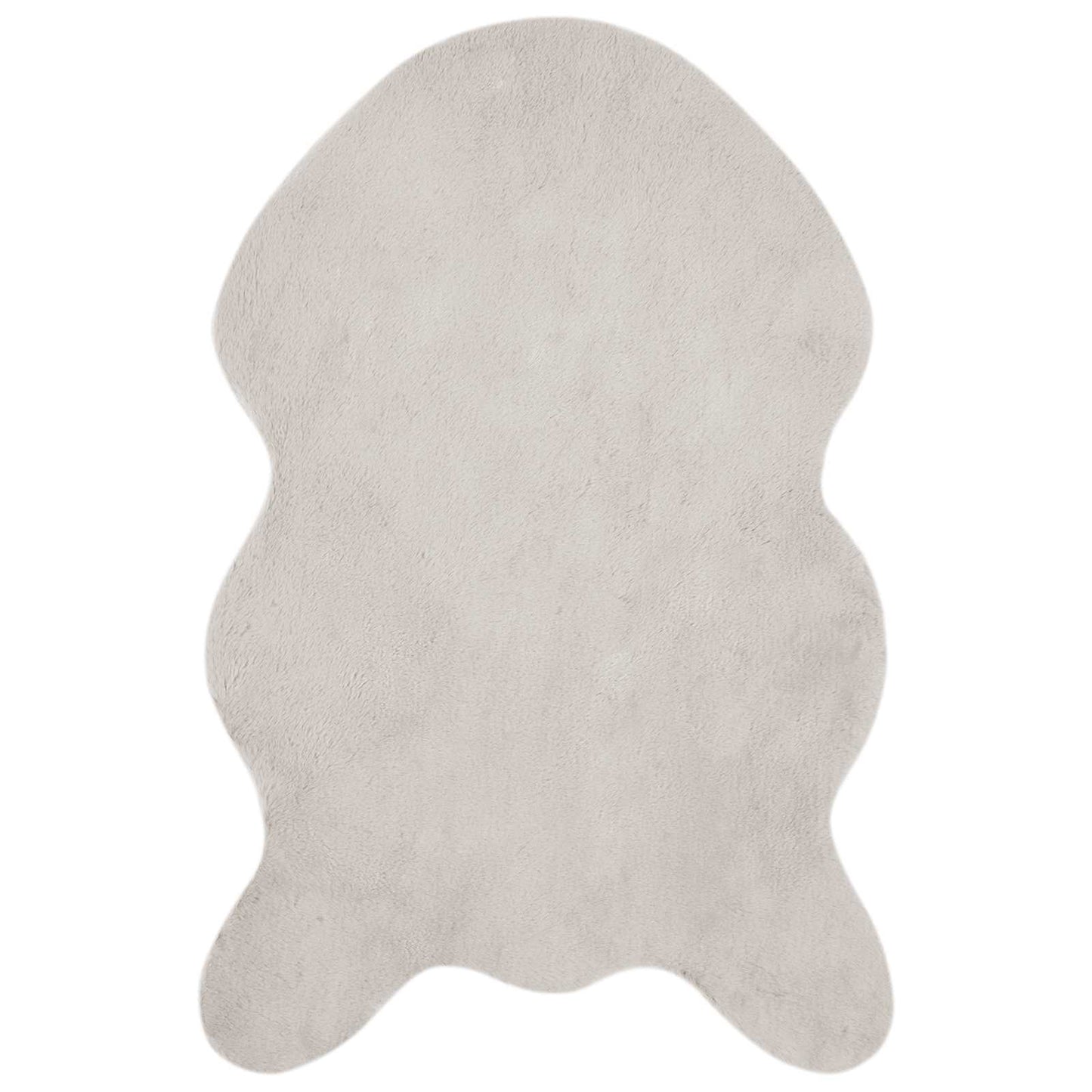 Skridsikker tæppe af kunstig kaninpels OLITE Beige 50 x 80 cm