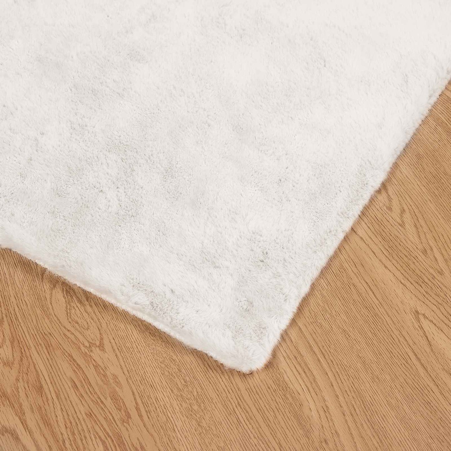 Skridsikker tæppe af kunstig kaninpels OLITE Cremefarvet