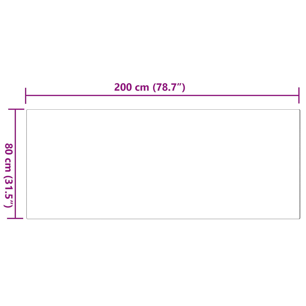 Skridsikker tæppe af kunstig kaninpels OLITE Grå 80 x 200 cm