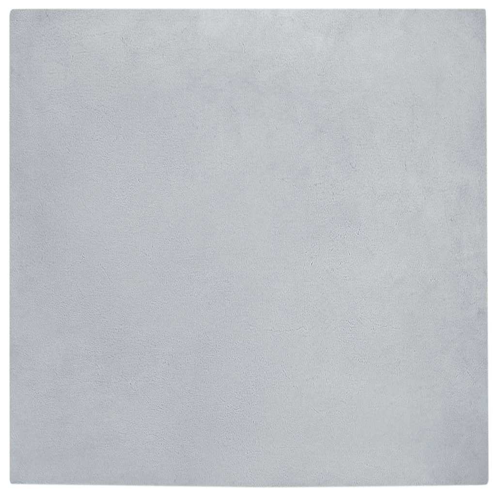 Skridsikker tæppe af kunstig kaninpels OLITE Grå 200 x 200 cm