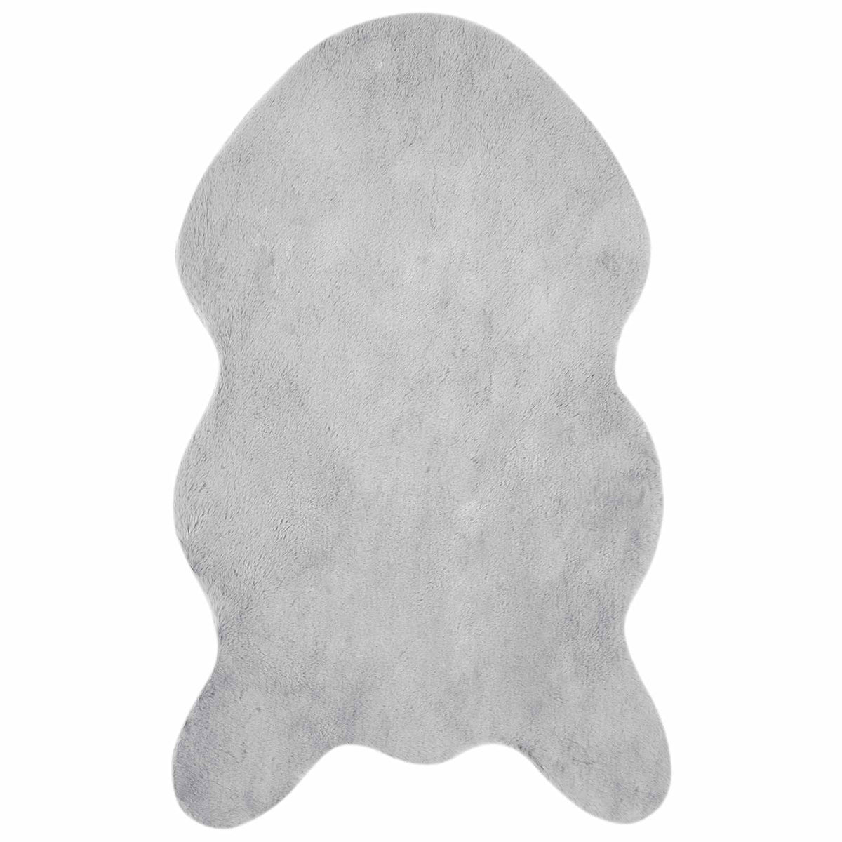 Skridsikker tæppe af kunstig kaninpels OLITE Grå 50 x 80 cm