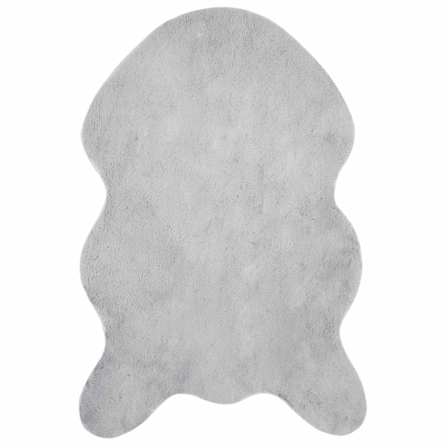 Skridsikker tæppe af kunstig kaninpels OLITE Grå 60 x 90 cm