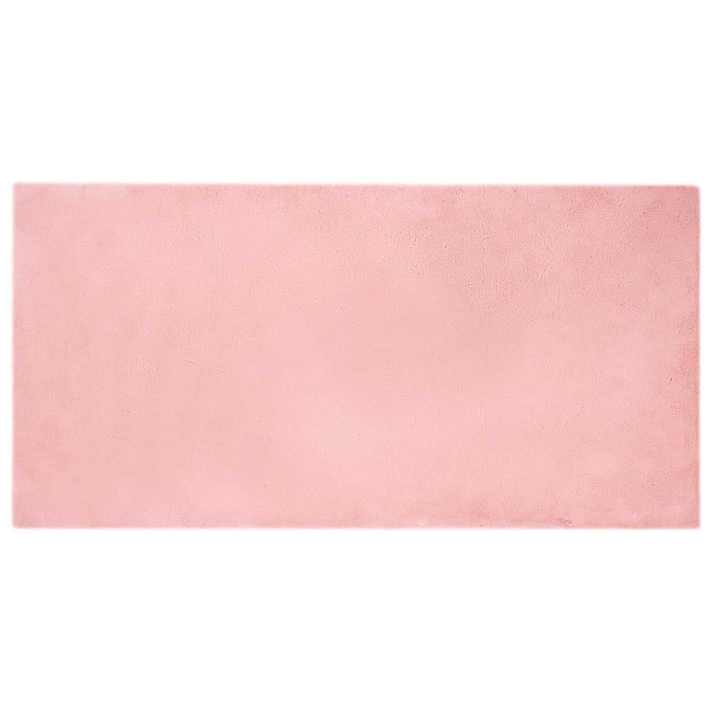 Skridsikker tæppe af kunstig kaninpels OLITE Lyserød Polyester