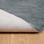 Skridsikker tæppe af kunstig kaninpels OLITE Antracit Ø 80 cm