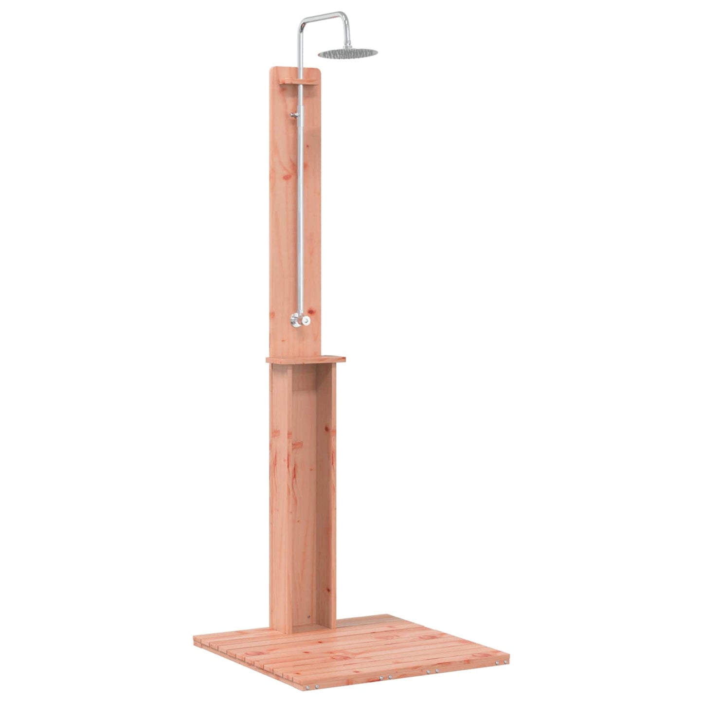 Udendørs bruser 206 cm Massiv Douglas træ og rustfrit stål