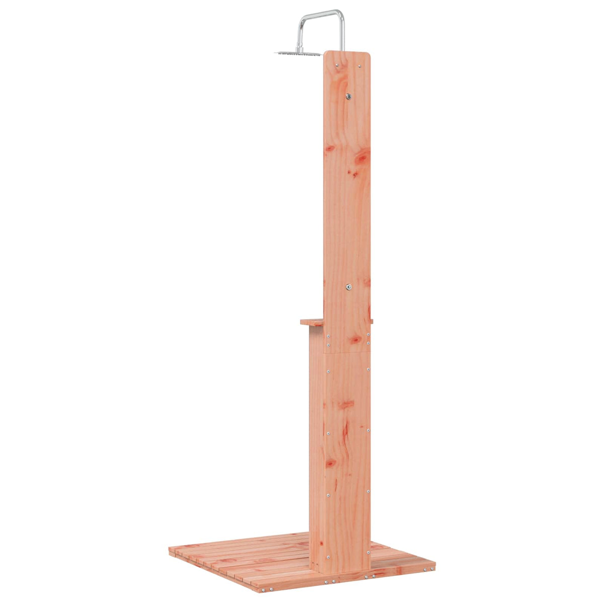 Udendørs bruser 206 cm Massiv Douglas træ og rustfrit stål