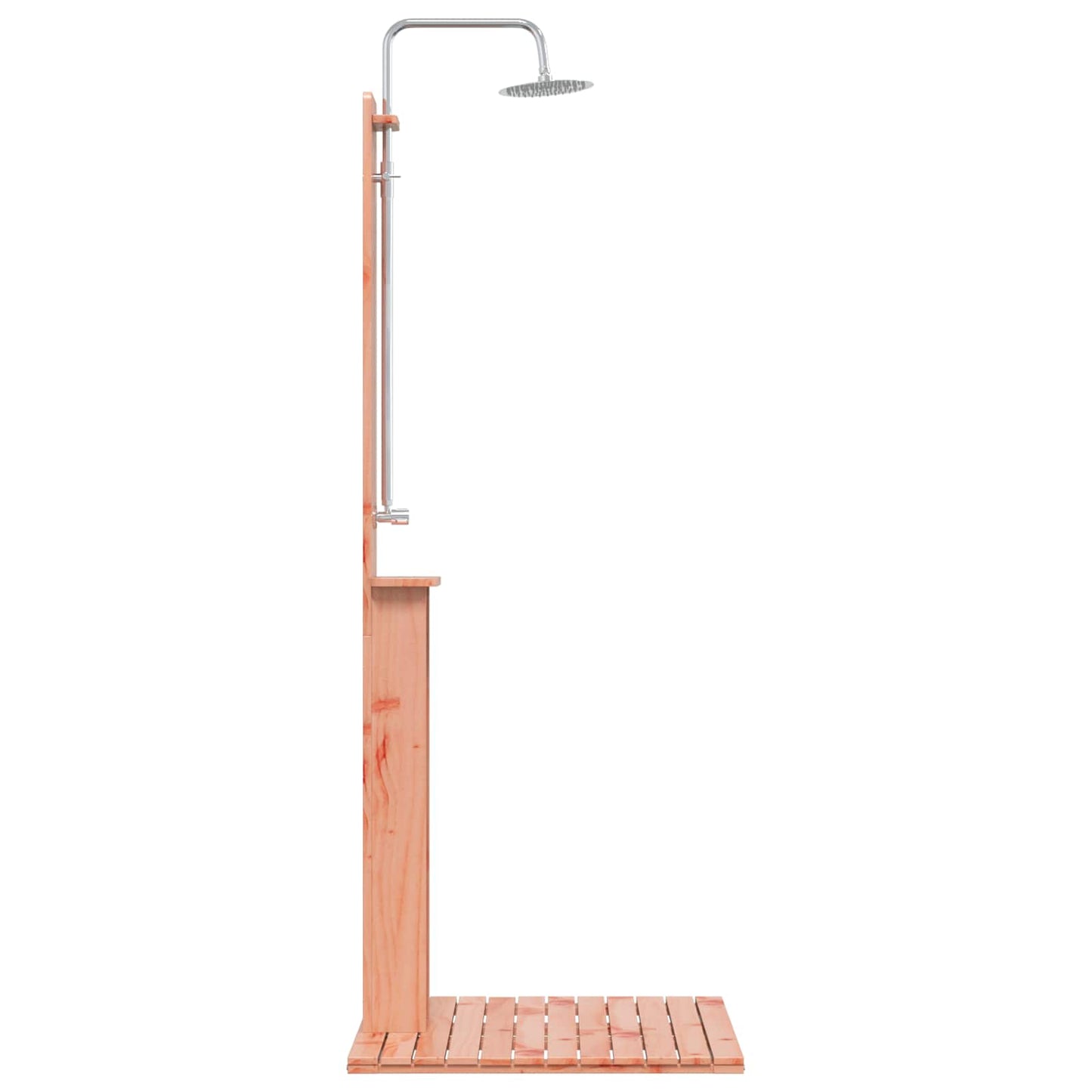 Udendørs bruser 206 cm Massiv Douglas træ og rustfrit stål