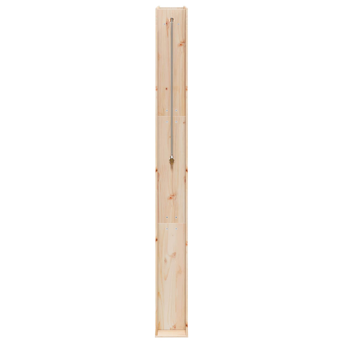 Udendørs bruser 226 cm Massivt fyrretræ og rustfrit stål