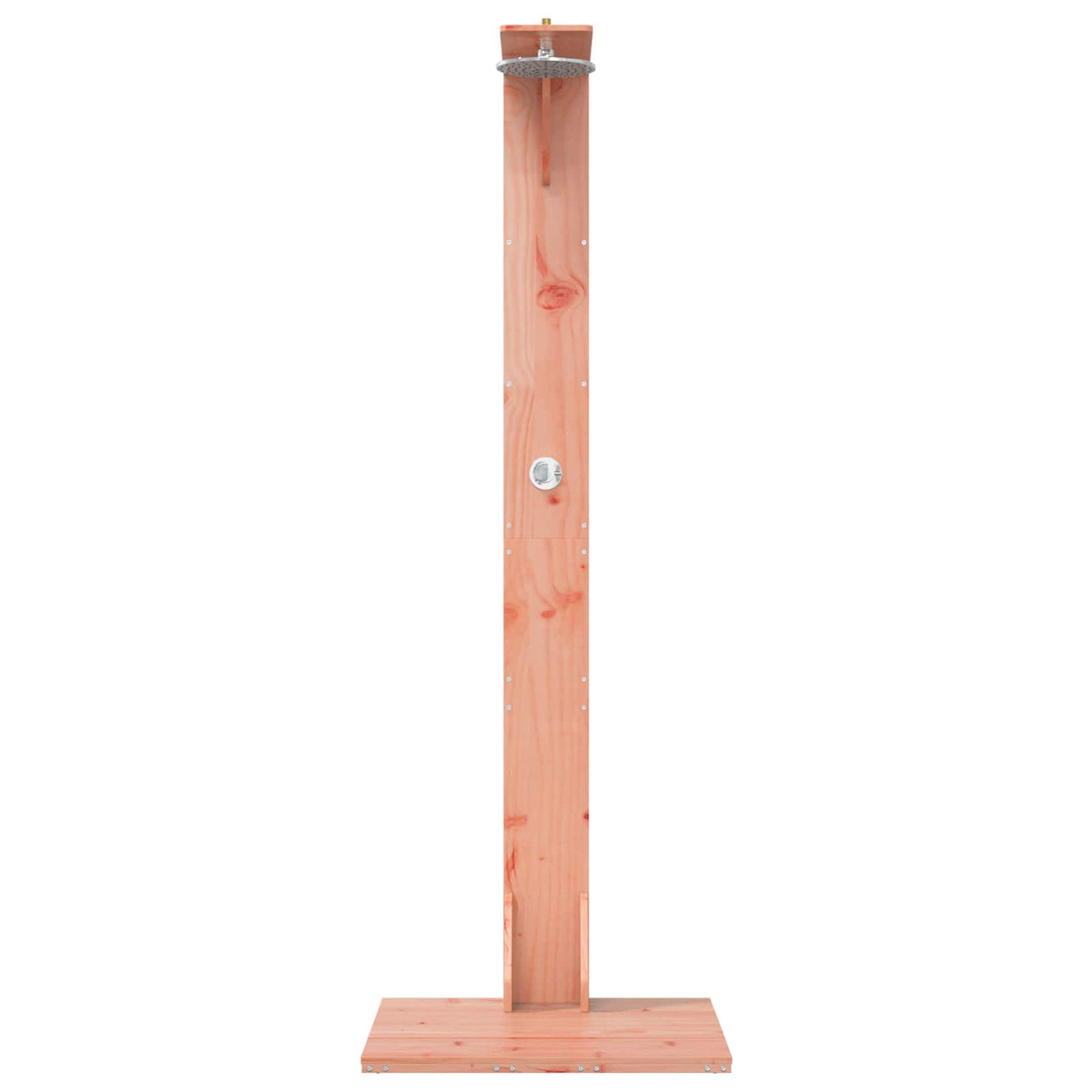 Udendørs bruser 214,5 cm Massiv Douglas træ og rustfrit stål