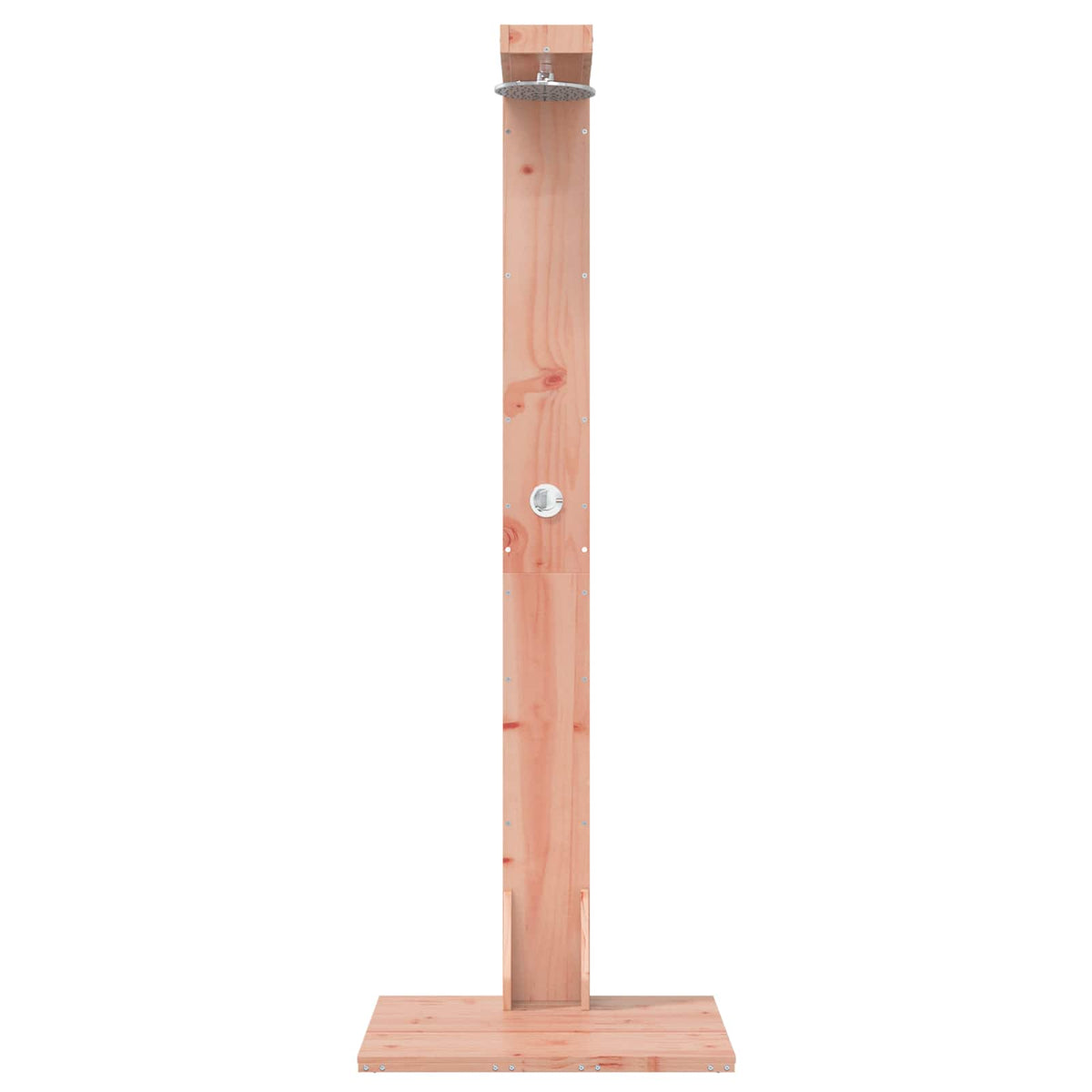Udendørs bruser 210 cm Massiv Douglas træ og rustfrit stål