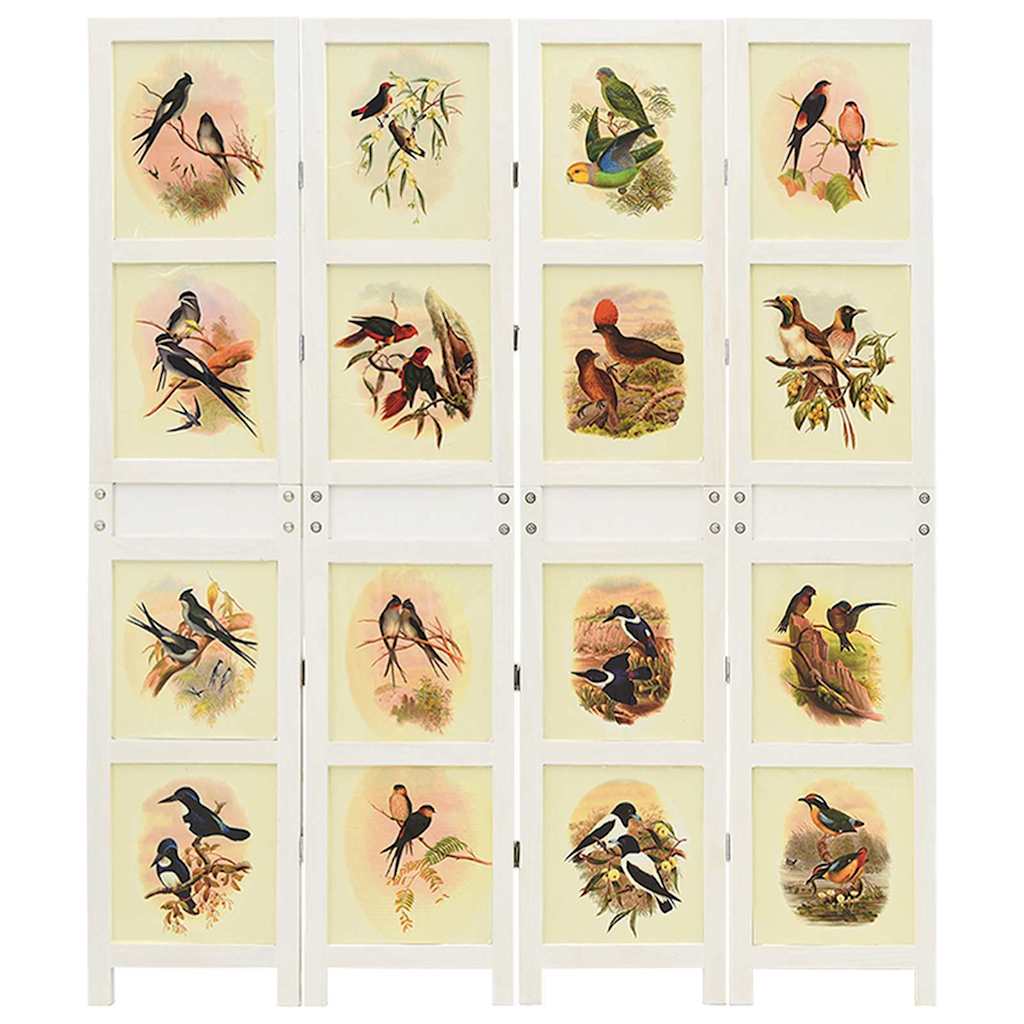 Romdivider Panel Hvid 141,5 x 165 cm MDF