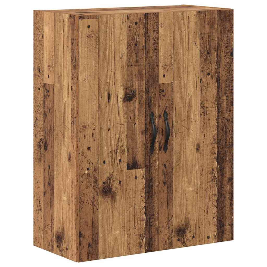 Highboard 2 stk. Gammelt træ 69,5 x 34 x 180 cm Konstrueret træ
