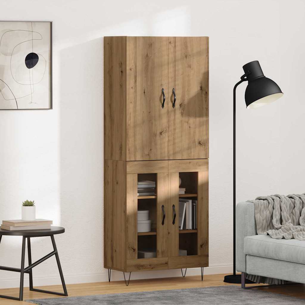 Highboard 2 stk. Artisan Egetræ 69,5 x 34 x 180 cm