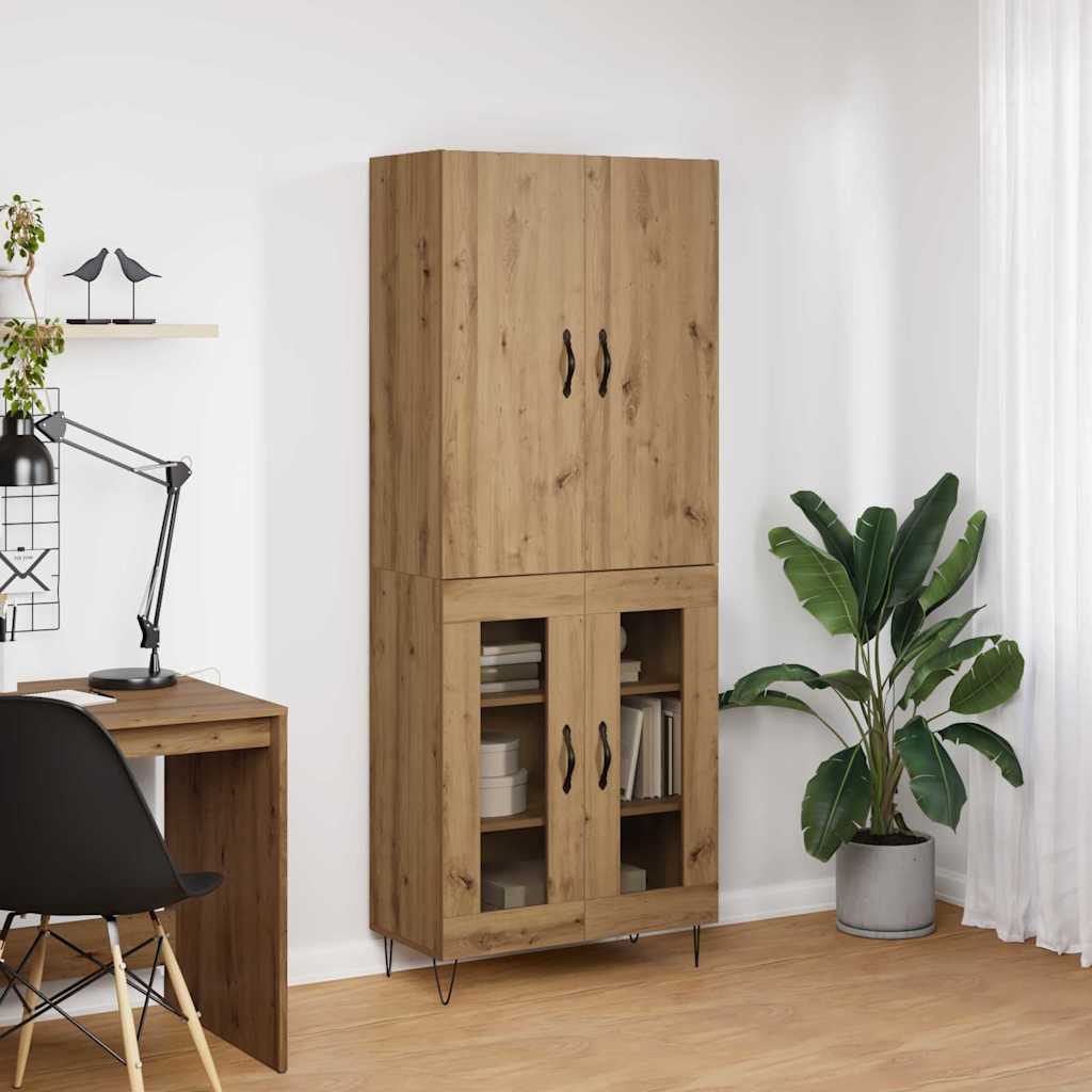 Highboard 2 stk. Artisan Egetræ 69,5 x 34 x 180 cm