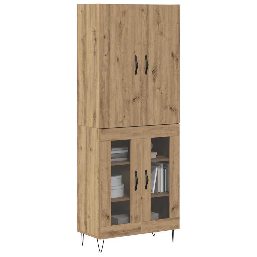 Highboard 2 stk. Artisan Egetræ 69,5 x 34 x 180 cm