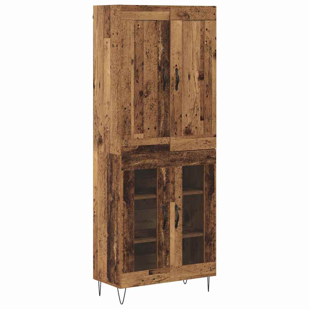 Highboard Gammelt træ 69,5 x 34 x 180 cm Konstrueret træ