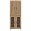 Highboard Artisan Egetræ 69,5 x 34 x 180 cm Konstrueret træ