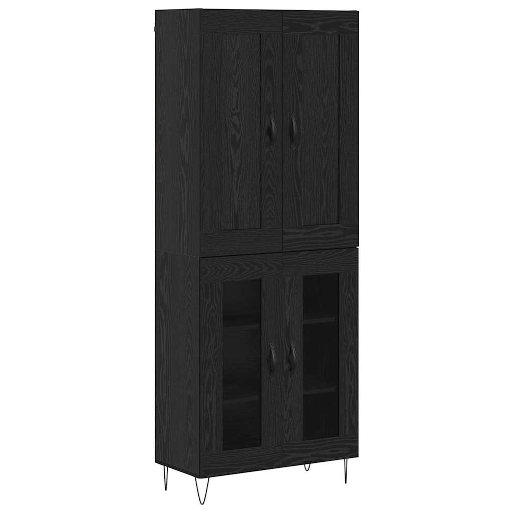 Highboard Sort eg 69,5 x 34 x 180 cm Konstrueret træ
