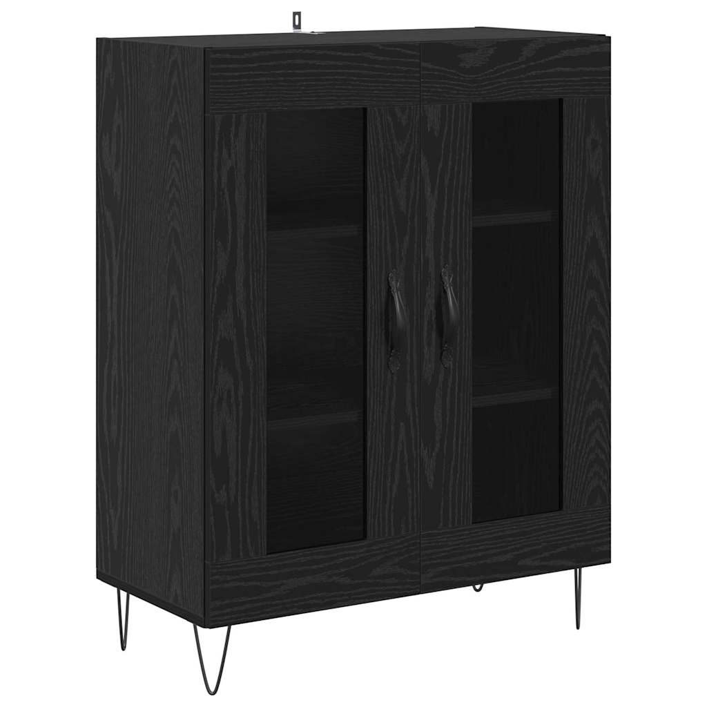 Highboard Sort eg 69,5 x 34 x 180 cm Konstrueret træ