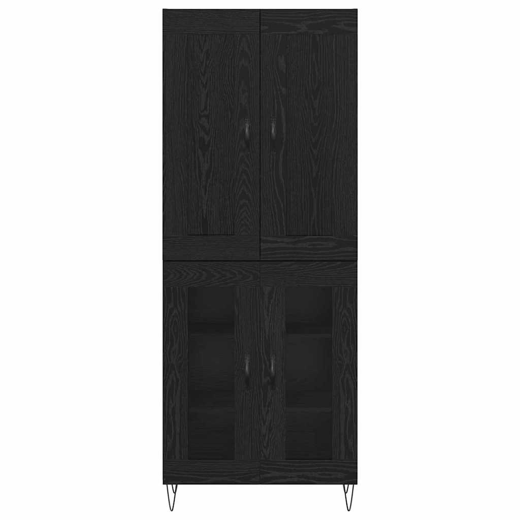 Highboard Sort eg 69,5 x 34 x 180 cm Konstrueret træ