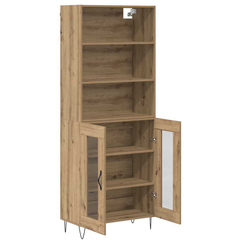 Highboard 2 stk. Artisan Egetræ 69,5 x 34 x 180 cm