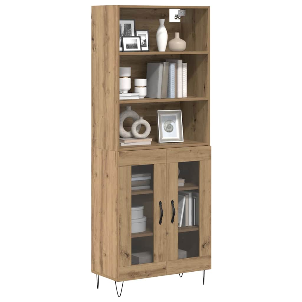 Highboard 2 stk. Artisan Egetræ 69,5 x 34 x 180 cm