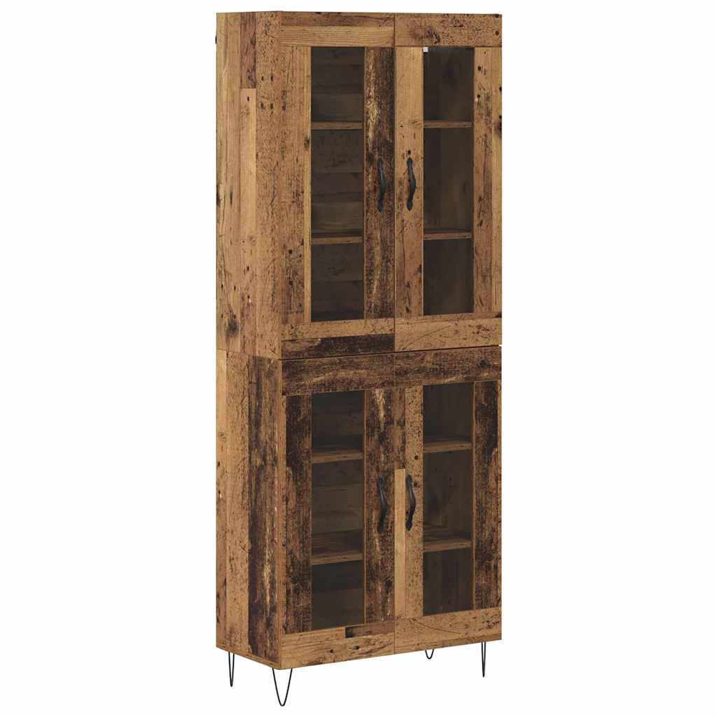 Highboard Gammelt træ 69,5 x 34 x 90 cm Konstrueret træ