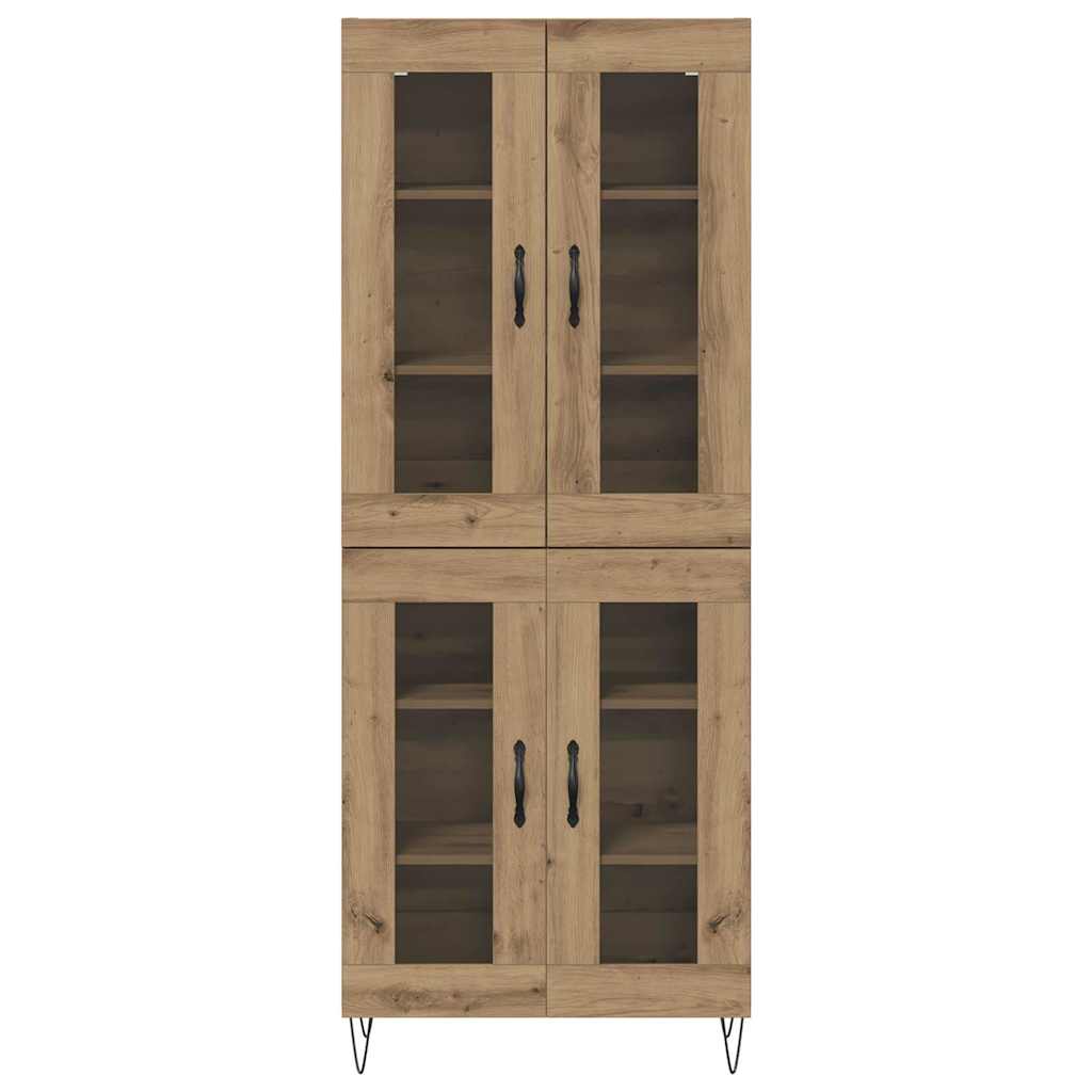 Highboard Artisan Egetræ 69,5 x 34 x 90 cm Konstrueret træ