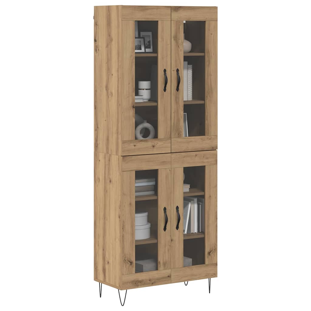 Highboard Artisan Egetræ 69,5 x 34 x 90 cm Konstrueret træ