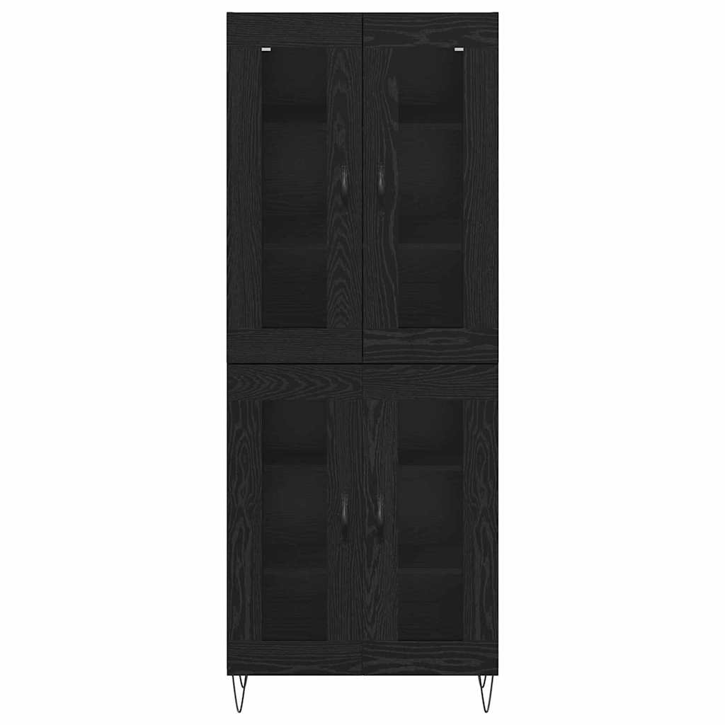 Highboard Sort eg 69,5 x 34 x 90 cm Konstrueret træ